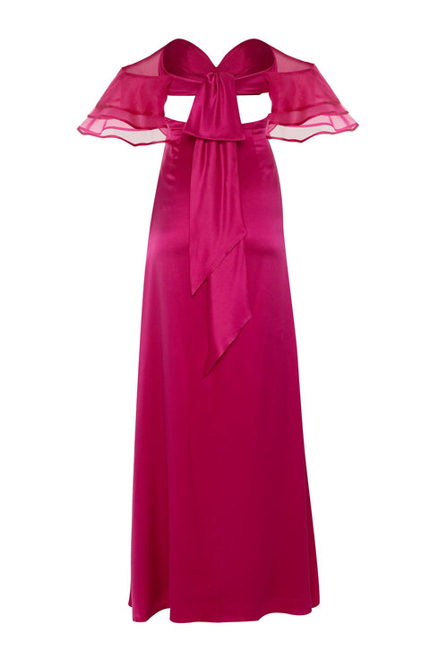 Amar Dress Hibiscus Fuchsia